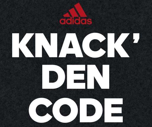 Adidas Gewinnspiel - Knack den Code