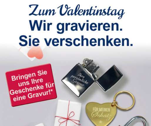 WIR GRAVIEREN. SIE VERSCHENKEN.