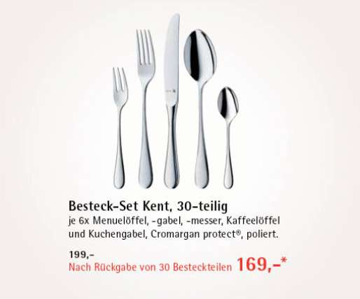 WMF BESTECK-SET KENT, 30-TEILIG