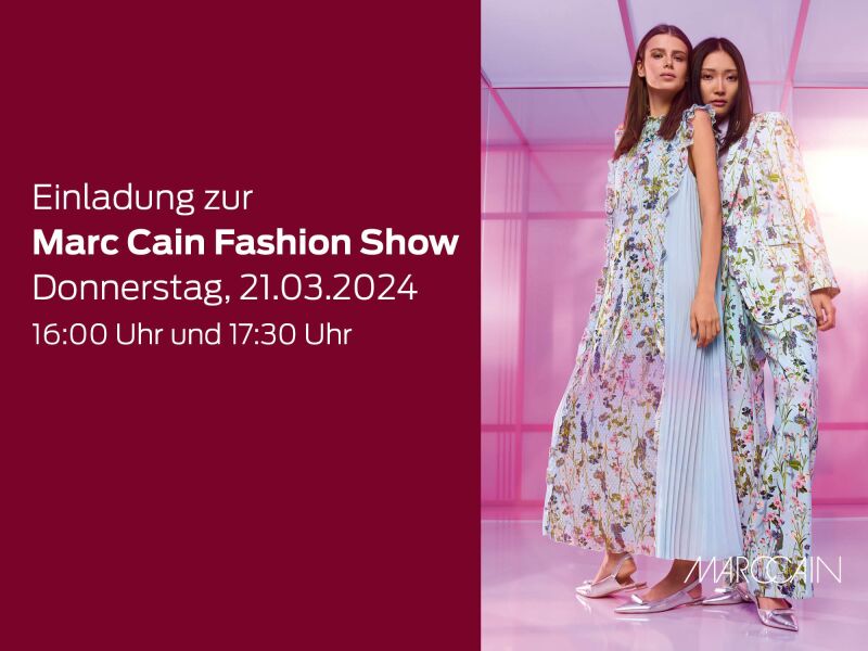 Introbild zu Artikel MARC CAIN Fashion Show  