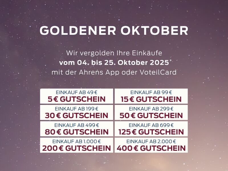 Introbild zu Artikel Goldener Oktober bei Ahrens 